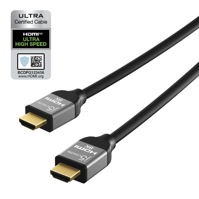 Cable j5create JDC53, HDMI male - HDMI male, 8K, 48 Gbps, 2 m