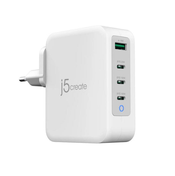 Network charger j5create JUP43130E 130W, 4 ports, USB-C, USB-A