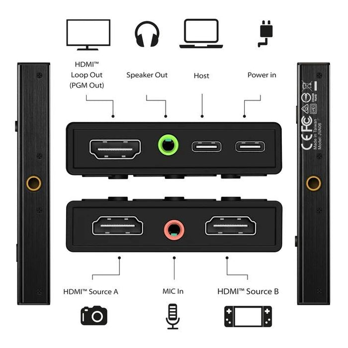 Capture j5create JVA06 Dual HDMI™ video capture