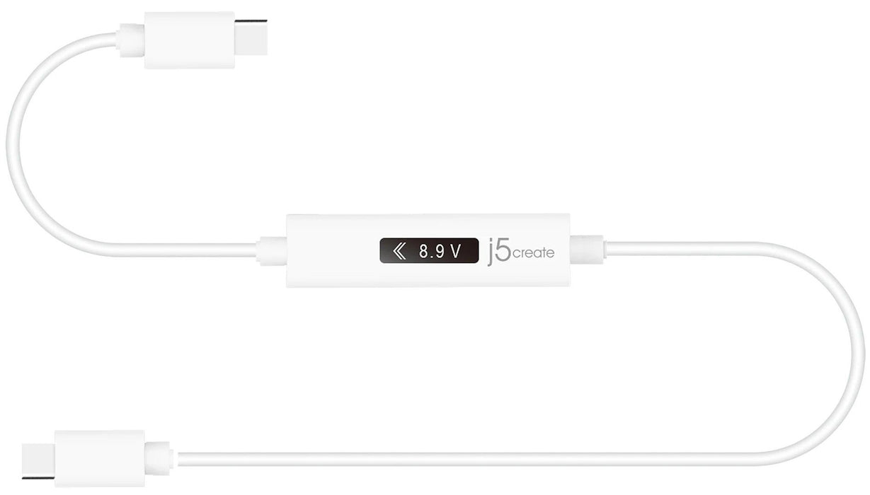 j5create JUCP14 Charging Cable, Power Meter, USB-C