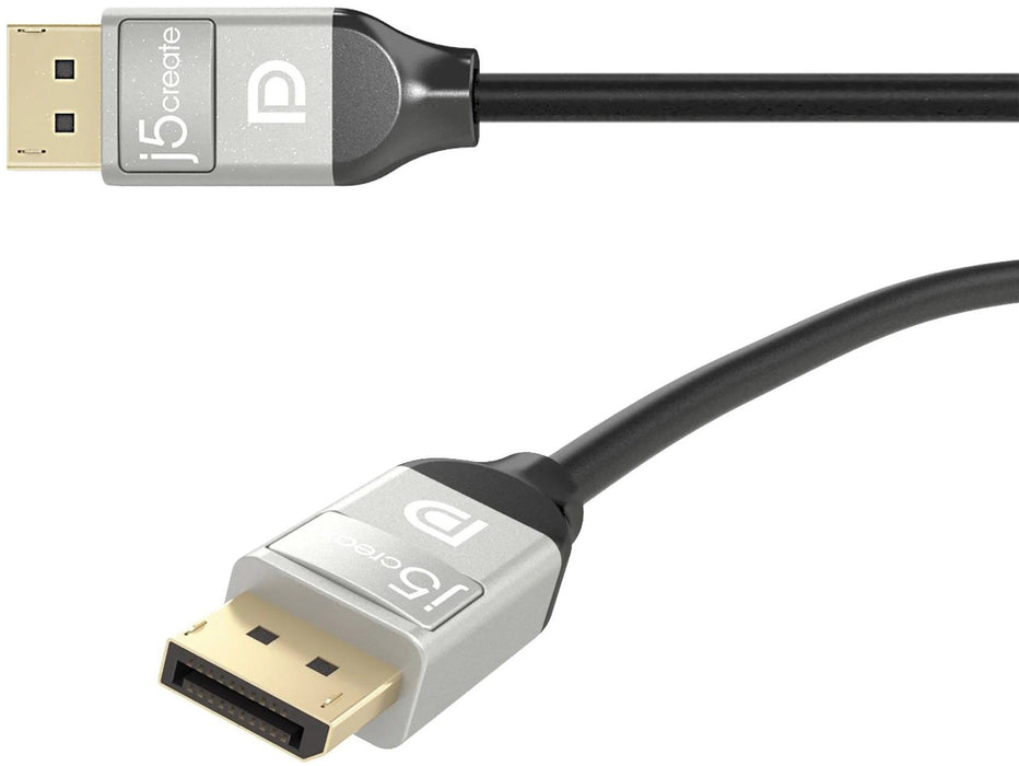 Cable j5create JCC153G, DP male - DP male, 4K, 1.8 m