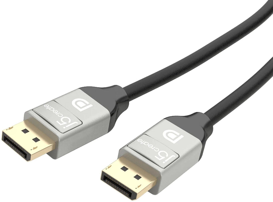 Cable j5create JCC153G, DP male - DP male, 4K, 1.8 m