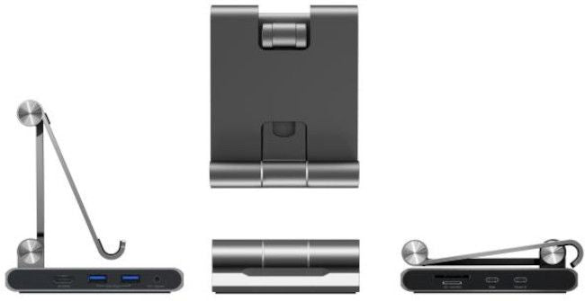Stand with docking station j5create JTS224, For iPad Pro