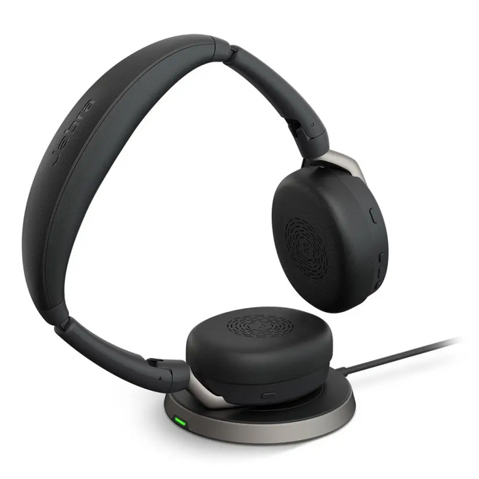 Jabra Evolve2 65 Flex - Link380a UC Stereo (Wireless Charging) - Bluetooth headsetsAKG-SBL<<<GSM