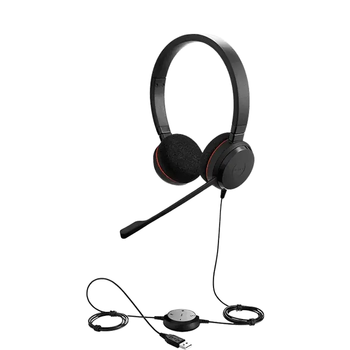 Jabra Evolve 20 UC Duo USB headset with microphone