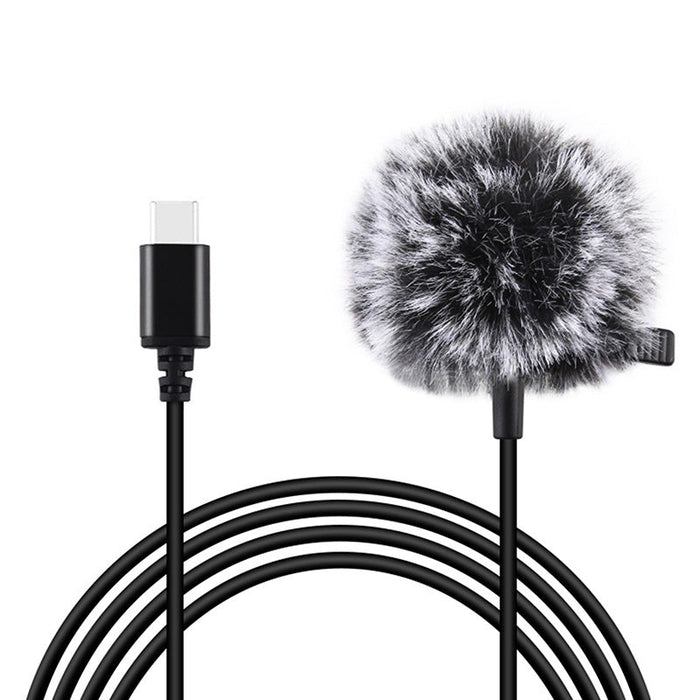 Jack Puluz tie microphone with clip PU425 1.5m USB-C - Lavalier<<<Microphones<<<Audio<<<InnproXML