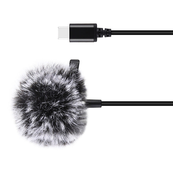 Jack Puluz tie microphone with clip PU425 1.5m USB-C - Lavalier<<<Microphones<<<Audio<<<InnproXML