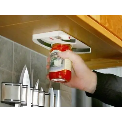 Jar and bottle opener under-cabinet mounted - OpenersKUC-OTW<<<KitchenKUC<<<ActionPL