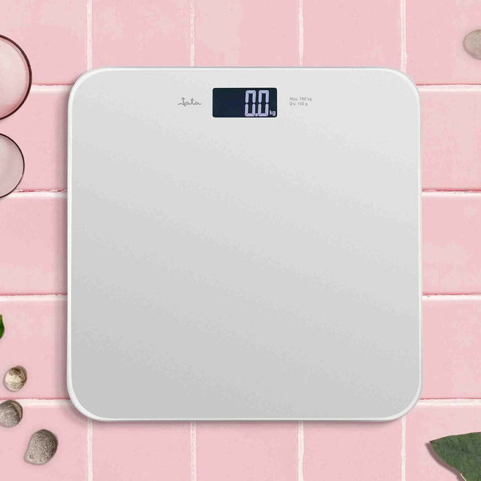 Digital Bathroom Scales JATA HBAS1292 White Tempered glass 180 kg