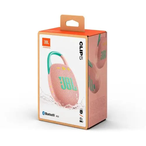 JBL CLIP 5 PINK Ultra-portable and waterproof Speaker - Audio<<<Основна<<<DunaXML&&&Speakers<<<JBL