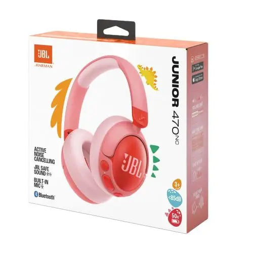 JBL JR470NC Bluetooth Wireless On-Ear Headphones for Kids Pink EU - Audio<<<Основна<<<DunaXML