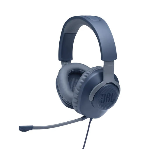 JBL QUANTUM 100 BLU Wired over-ear gaming headset with a detachable mic - Геймърски слушалки<<<Геймърска