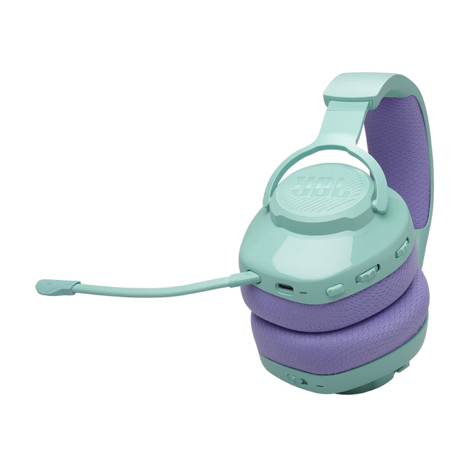 JBL QUANTUM 360 CYN Wireless over-ear gaming headset with surround sound and detachable mic - Headsets<<<JBL