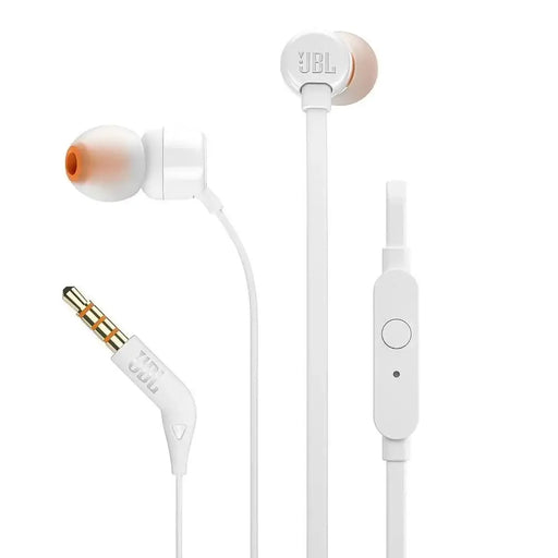 JBL T110 Wired In-Ear Headphones Mini Jack 3.5mm - White - Headphones and speakers<<<HurtelXML&&&Слушалки