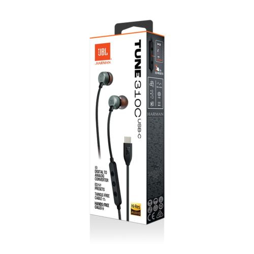 JBL T310C BLK USB-C In-ear headphones - Audio<<<Основна<<<DunaXML&&&Headsets<<<JBL аудио<<<JBL<<<PolyComp&&&Електроника