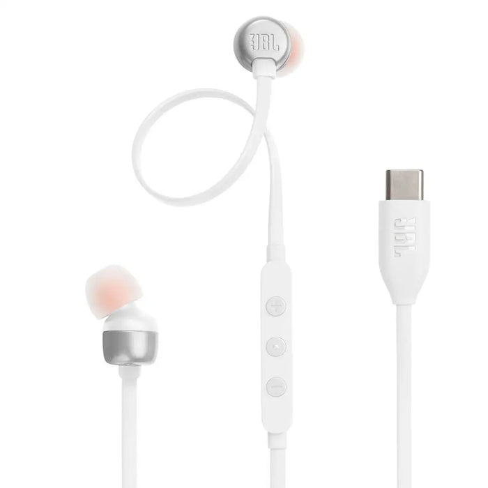 JBL Tune 310C In-Ear USB-C Headphones White - Headphones