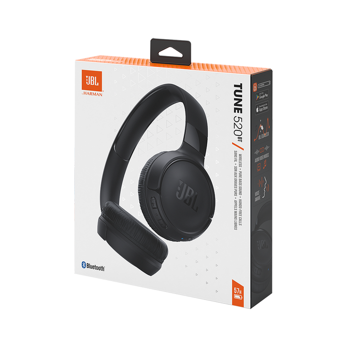JBL Tune 520BT wireless on-ear Bluetooth 5.3 headphones - black - Headphones and speakers<<<HurtelXML&&&Headsets<<<JBL