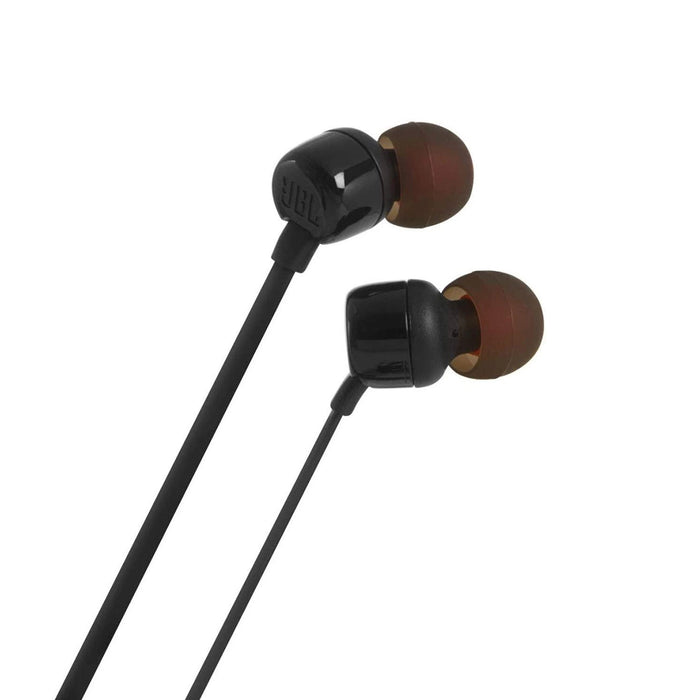 JBL Tune 110 in-ear headphones with 3.5mm mini jack and remote control - black
