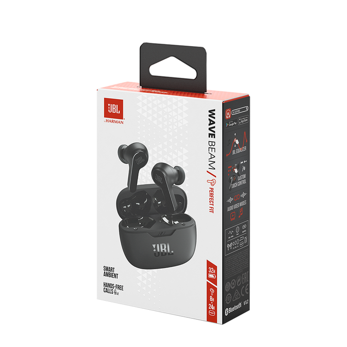 JBL Wave Beam wireless in-ear headphones Bluetooth 5.2 IP54 IPX2 - black
