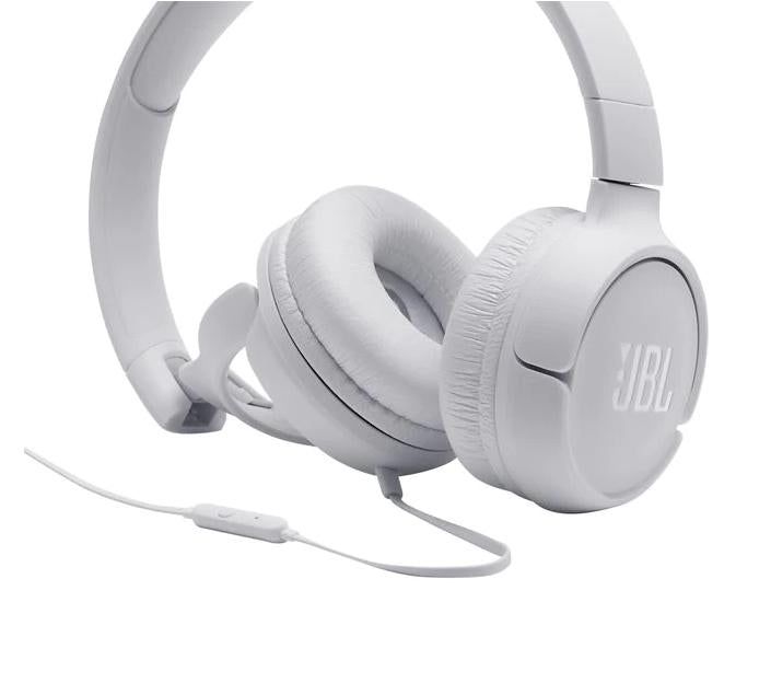 JBL Tune 500 On-Ear Wired Headphones White EU