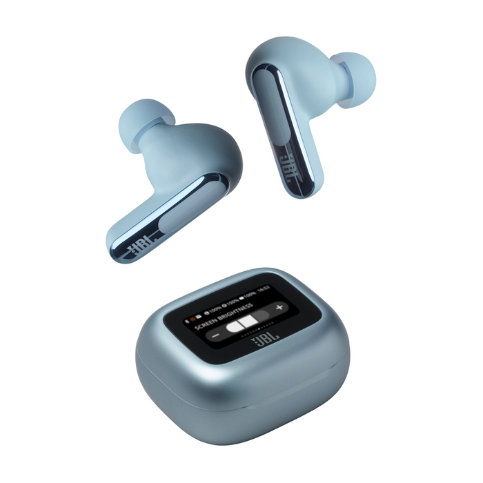 Bluetooth headphones-plugs JBL Live Beam 3 - Blue