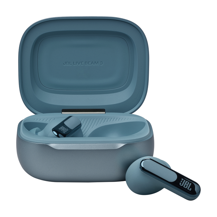 Bluetooth headphones-plugs JBL Live Beam 3 - Blue