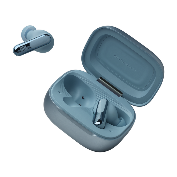 Bluetooth headphones-plugs JBL Live Beam 3 - Blue
