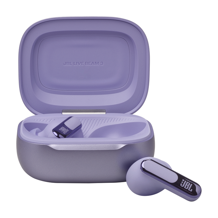 Bluetooth headphones-plugs JBL Live Beam 3 - Purple