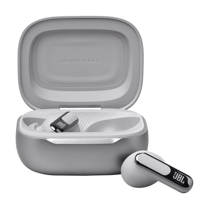 Bluetooth headphones-plugs JBL Live Beam 3 - Silver