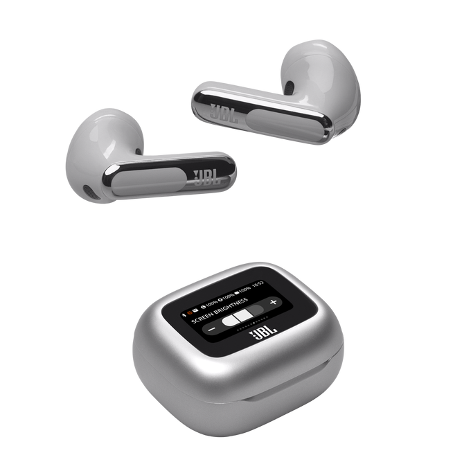 Bluetooth headphones-plugs JBL Live Flex 3 - Silver