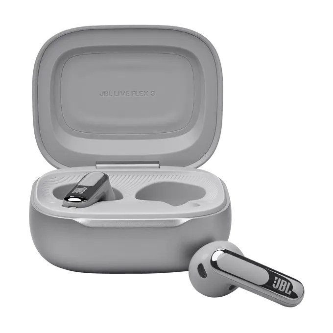 Bluetooth headphones-plugs JBL Live Flex 3 - Silver
