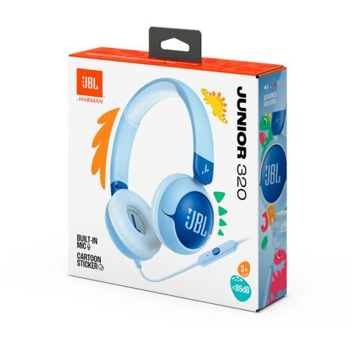 JBL JR320 Wired on-ear kids headphones, Blue