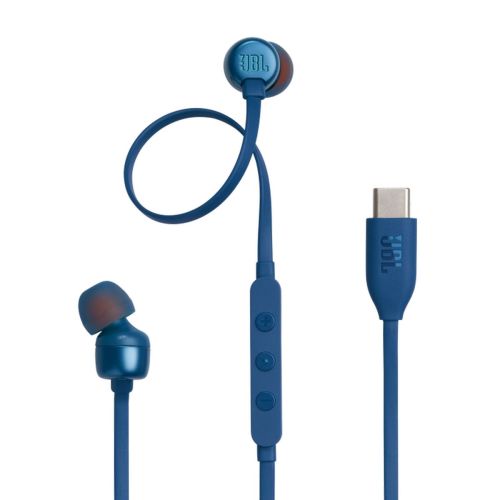JBL Tune 310C Pure Bass In-Ear Headphones, (Type-C), Blue EU