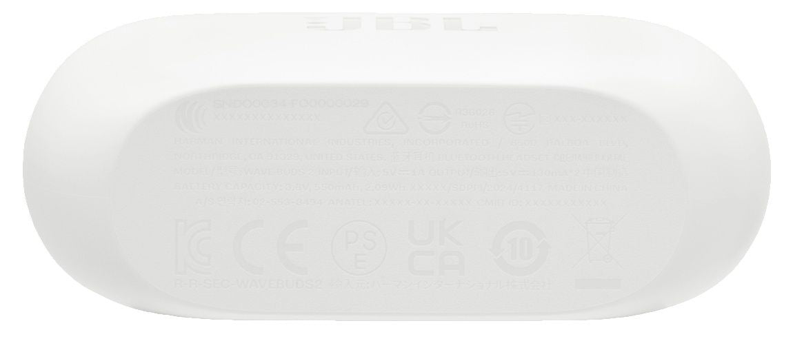 Headphones JBL Vibe Buds 2 White JBLVBUDS2WHT , Bluetooth , IN-EAR (PLUGS)