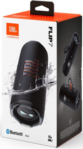 JBL Flip 7 Bluetooth Wireless Speaker Black EU