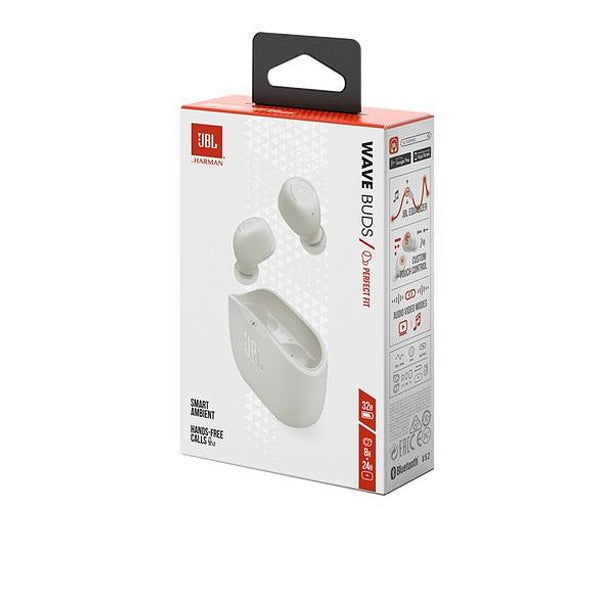 Headphones JBL Vibe Buds 2 White JBLVBUDS2WHT, IN-EAR (PLUGS), Bluetooth