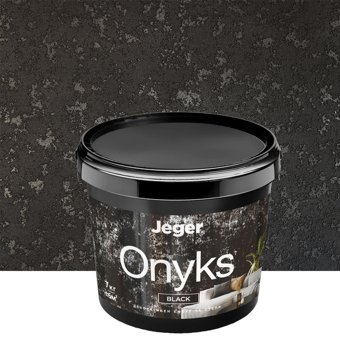 ONYKS BLACK DECORATIVE EFFECT 7 KG JEGER