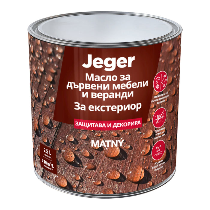 WOOD OIL NATURAL 2.5 L JEGER