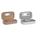 Jewelry box DKD Home Decor Blue Grey Camel Light Pink Polyurethane Mirror 18,5 x 10 x 5 cm (2 Units) - Декорация и