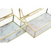 Jewelry box DKD Home Decor Golden Metal Crystal 20 x 11 x 5 cm 22 x 12 x 7 cm (2 Units) - Декорация и Осветление<<<Дом