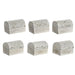 Jewelry box DKD Home Decor White Golden Aluminium Mango wood 7,5 x 5,3 x 5,3 cm (6 Units) - Декорация и