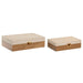 Jewelry box Home ESPRIT White Natural Wood (2 Units) - Декорация и Осветление<<<Дом Градина<<<BigBuy&&&Други артикули