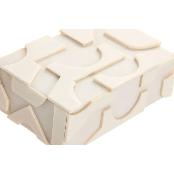 Jewelry box Home ESPRIT White Resin Bone 18 x 13 x 7,5 cm (2 Pieces) - Декорация и Осветление<<<Дом