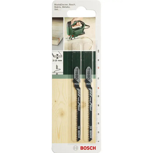 JIG SAW KNIFE 2 PCS. BOSCH T119BO - Ножове за прободни триони<<<Консумативи за електроинструменти<<<Инструменти и