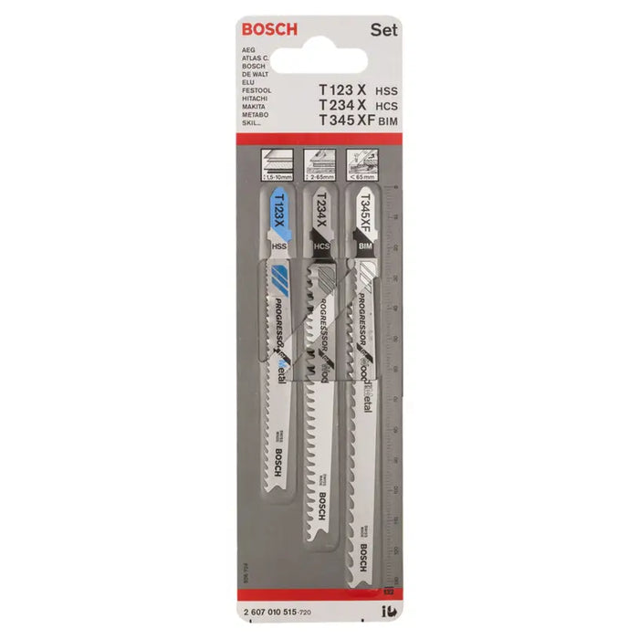 JIG SAW KNIFE 3 PIECES SAW BOSCH - Ножове за прободни триони<<<Консумативи за електроинструменти<<<Инструменти и