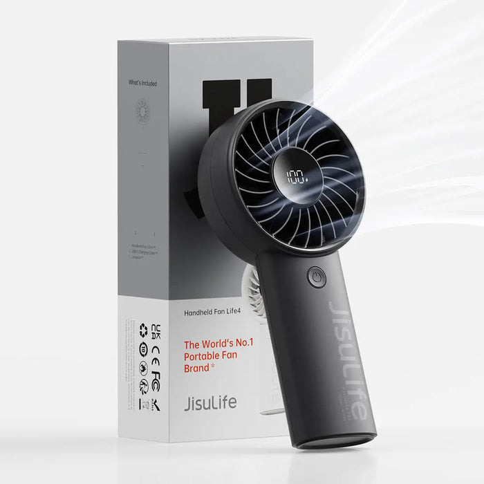 Jisulife Handheld Fan Life4 3600mAh Portable USB Fan - Black - Household accessories<<<HurtelXML