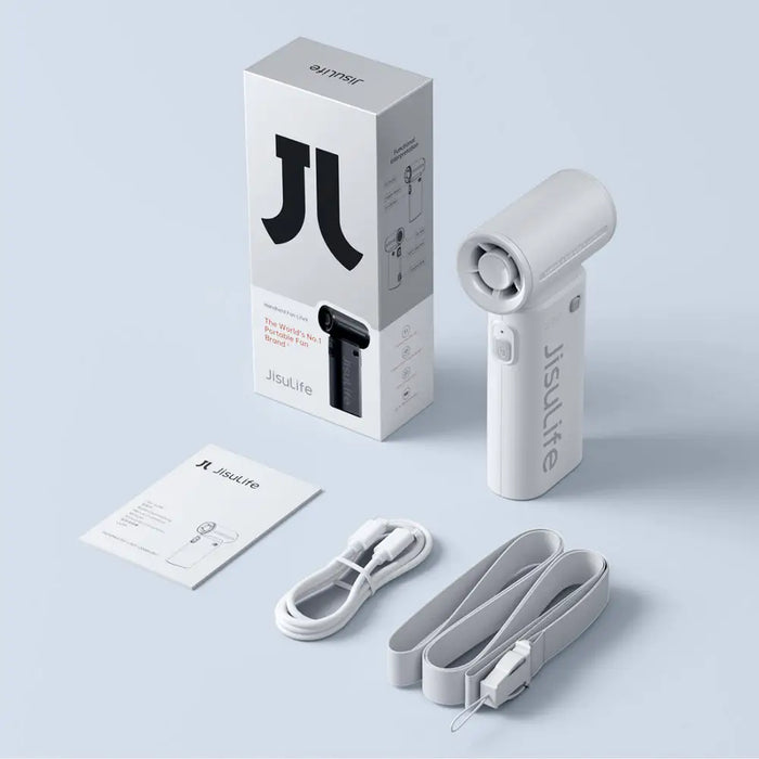 Jisulife Handheld Fan Life9 5000mAh Portable Mini Blower USB Fan - Gray - Household accessories<<<HurtelXML