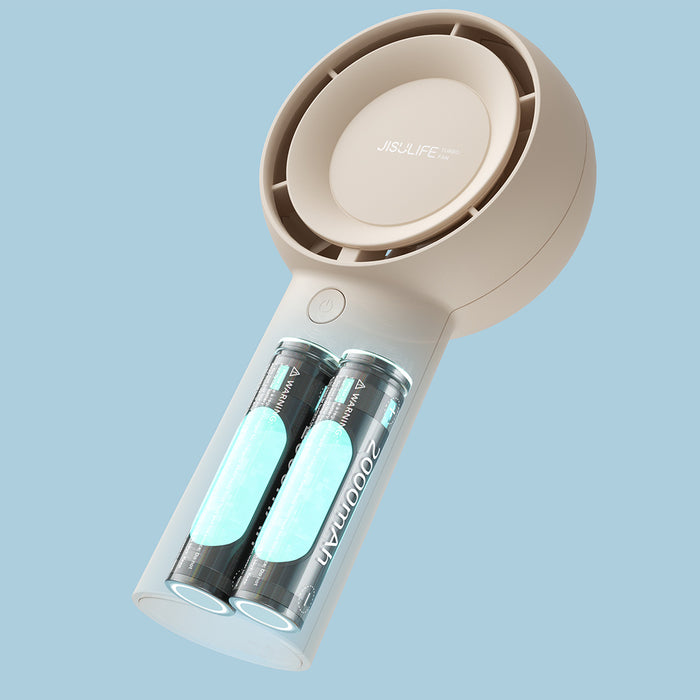 Jisulife Handheld Fan Life5 Plus 4000mAh Portable Mini Blower USB Fan - Beige