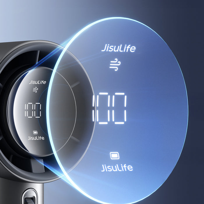 Jisulife Handheld Fan Pro1 S 5000mAh FA53PRO Mini Blower Portable USB Metal Fan - Dark Gray