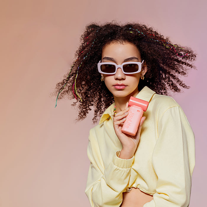 Jisulife Handheld Fan Life9 5000mAh Portable Mini Blower USB Fan - Pink